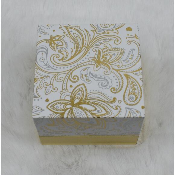 Charter Club silver plated cubic zirconia sapphire blue crystal ring size 5 NEW - Picture 5 of 6